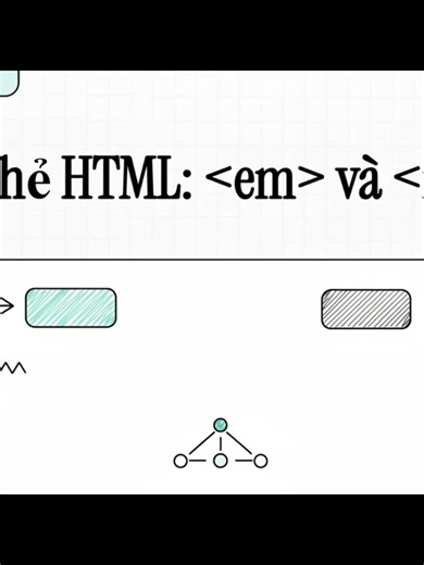 Cách dùng em & i trong html#frontendtips #html #it #webdeveloper #xh #xuhuong