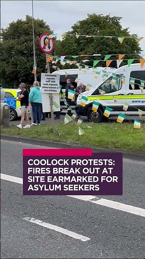 Coolock protests: Fires break out at site earmarked for asylum seekers