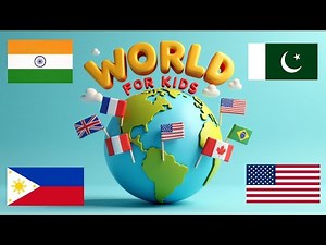 World Flags for Kids | Learn Country Flags and Names | Educational videos for kids