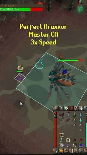 Got the Perfect Araxxor Combat Achievement done #osrsironman #osrsshorts