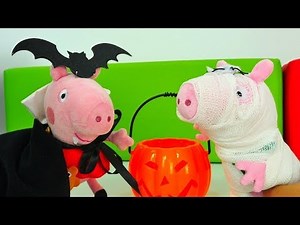 Familie Wutz feiert Halloween. Peppa Pig Video auf Deutsch.