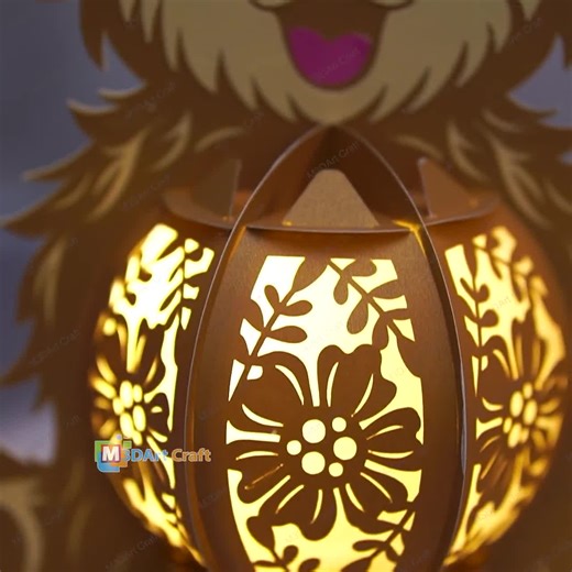 Cow Lantern SVG, PDF, Studio Templates for Cricut, Scanncut, Cameo - DIY Cow Lantern for Children's Room Decor, Diy Gifts for Kid - Etsy