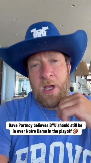 @Dave Portnoy believes BYU should still be in over Notre Dame in the playoff 🏈 #collegefootball