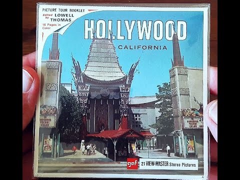 Hollywood California View-Master Los Angeles Stars A194-E 3D Stereo Unique Vintage Retro Iconic Toys