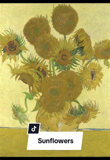 Sunflowers by Vincent Van Gogh! 🌻 Thank you to everyone for all the support for this channel. I am so excited to announce the launch of our Art History Mail Club. More details in the link in my bio~ 💕 #learnwithtiktok #mailclub #snailmail #student #arthistory