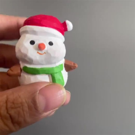 Hand Carved Snowman-creative Christmas Gift Ornaments - Etsy