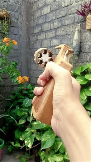 Cardboard colt python ( Tutorial on channel ) #cardboardgun #cardboard #gun #viral #shorts