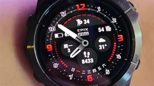 【智能手表推荐】佳明（GARMIN）EPIX Pro 易耐时户外运动智能手表 旗舰版DLC黑色 ECG心电心率监测功能