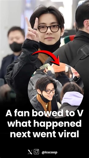 V’s Simple Handshake With A Fan Goes Viral #kpop #btsv #kimtaehyung #bts #shorts