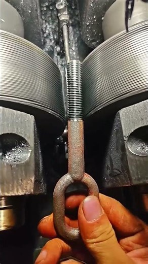 Bolt tapping process Good tools and machinery make work easy