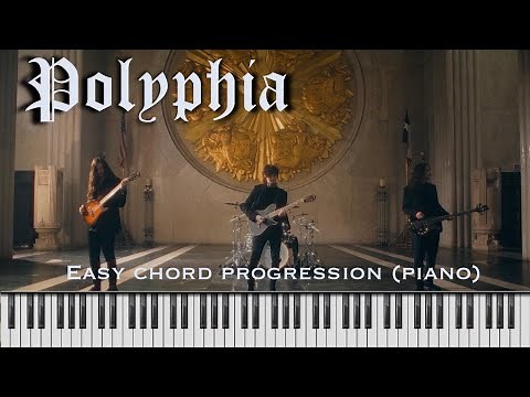 Playing God - Polyphia (easy chord progression for piano)