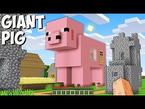 I found THE BIGGEST PIG HOUSE in Minecraft! This is SECRET GIANT PIG BASE!