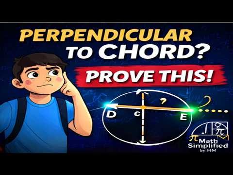 Perpendicular to Chord Proof | Easy Geometry Trick 💡 #CBSE #Maths