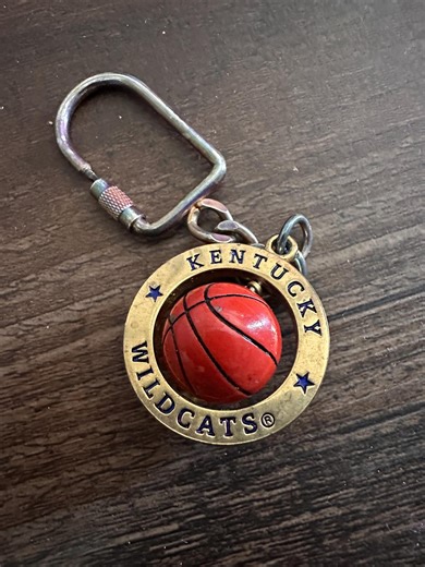 Vintage Kentucky Wildcats Basketball Spinner Keychain - Etsy
