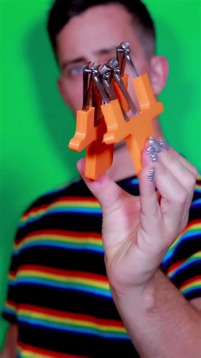 I made a device to cut all of your finger nails at once. #unnecessaryinventions