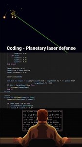 Game coding - Planetary laser defense #gamedev #coding