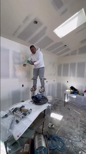 STILTS make hand texturing a breeze for the drywall crew! ADUbuild
