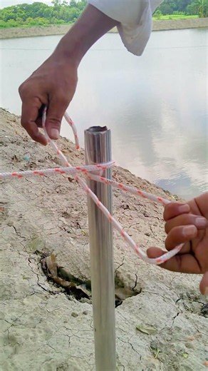 How to Tie a Rope Around a Pole Securely | Best 👍 😱 #RopeKnots #KnotTutorial #OutdoorSkills