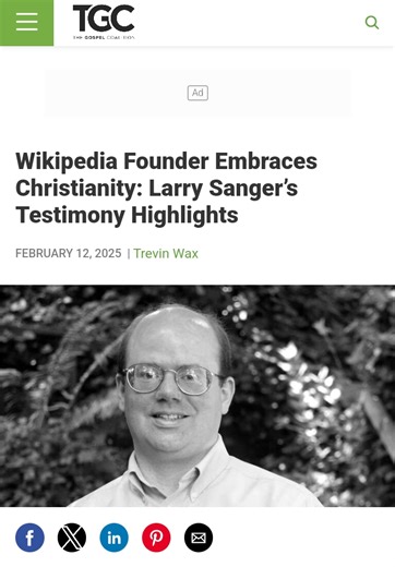 Founder Of Wikipedia Converts From Atheism To Christianity - Christianity Etc - Nairaland