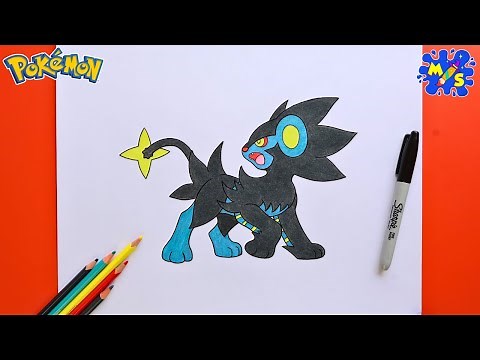 Pokemon Drawing || How to Draw Luxray Step-by-Step || Easy Pokemon Drawing