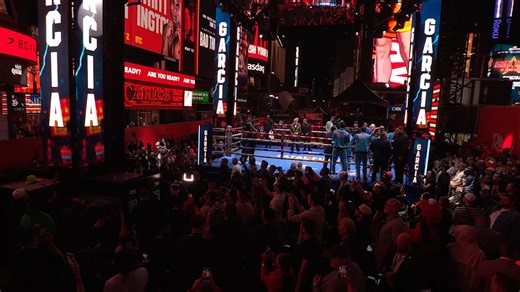 An event like no one has ever seen 🤩 History was made Friday night in Times Square 🌃 | Ring Magazine