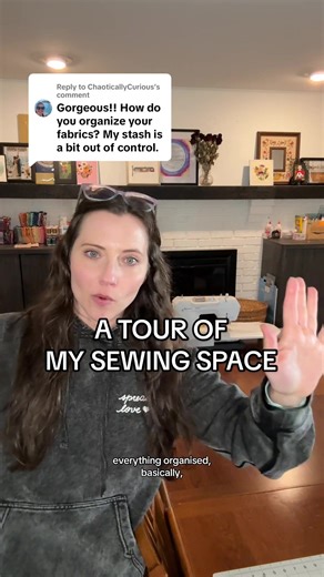 Replying to @ChaoticallyCurious #fabricstash #organization #craftsupplies