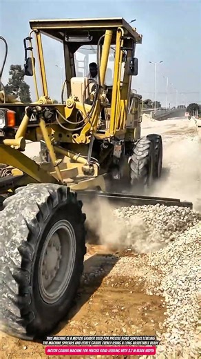Motor Grader Machine for Precise Road Leveling with 3.7 m Blade Width