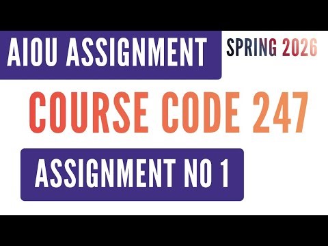 AIOU Code 247 Math 1 (ریاضی) Urdu Solved Assignment No.1 | Spring 2026 | SSC / HSSC Level