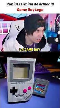 Rubius finishes building his Lego Game Boy #rubius #lego #gameboy