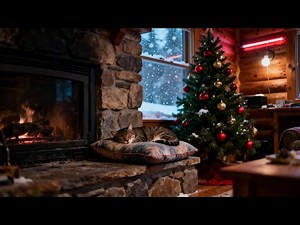 Cozy Christmas Music Playlist with Cats🎄 Classic Holiday Songs for Relaxing and Studying