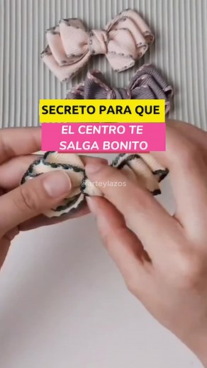 SECRETO PARA HACER UN CENTRO BONITO EN EL LAZO / MOÑO Tutorial moños para el cabello Accesorios para el cabello Moños lazos con listón