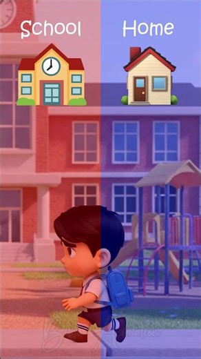 Hey! Baby Juni: Being at Home or School #animation #funny