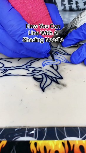 Mastering Tattoo Line Shading with Round Shader Needles
