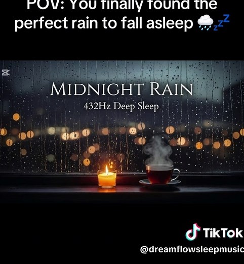 Relaxing Rain Sounds for Better Sleep at 432Hz