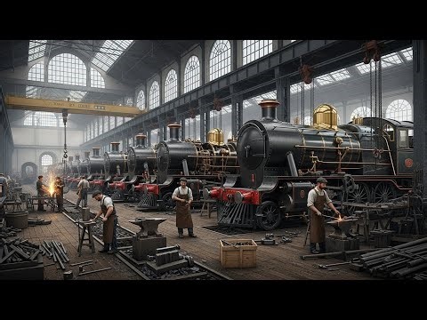 Inside a 19th-Century Steam Locomotive Factory in France