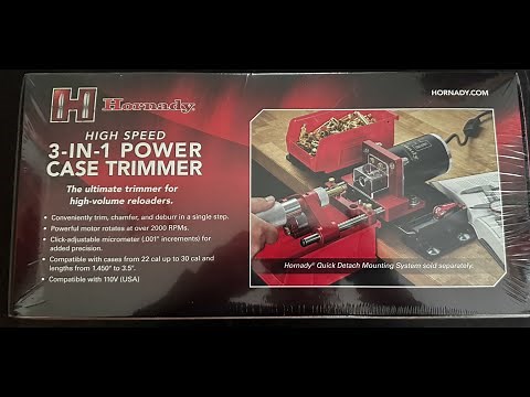 Hornady High Speed 3‑in‑1 Power Case Trimmer Review and First Look