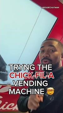 Trying the Chick-Fil-A vending machine