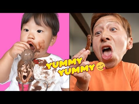 【Funny Dad🕺🌈】 Yoshipapa's funny video🥳🥳🥳#longvideo#よしパパ#baby #dad#happening#cute