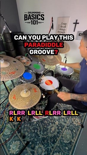 How To Play A Paradiddle Groove 🥁 #drums
