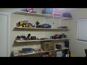 adjustable shelves for wall storage, closet or garage
