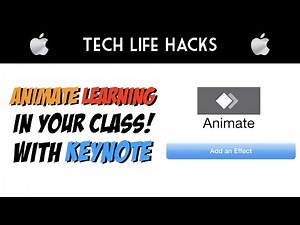 Animate Learning in YOUR Class! (Keynote)