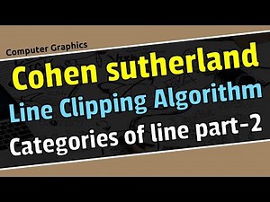 Cohen sutherland line clipping algorithm categories of line in Bangla.