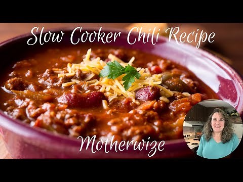 Slow Cooker Ground Beef Chili Recipe, Easy Crock Pot Chili