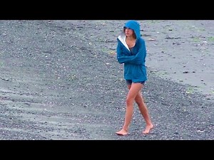 Girls Walking on a Beach