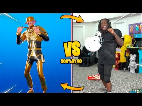 CELEBRITIES Doing FORTNITE Dances in REAL LIFE 300% SYNCED! (Kai Cenat, Camavinga, Lady Gaga...)