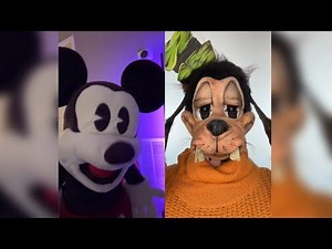 TikTok Mickey Mouse Reacts (TRY NOT TO LAUGH CHALLENGE) PART 4 @HassanKhadair Mickey Puppet