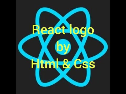 Create React Logo by Pure Html & Css