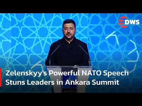 Full Address: Zelenskyy Urges NATO to Accept Ukraine in Historic Ankara Summit Speech | AC1F