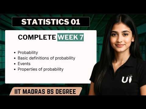 Complete Statistics 01 Week 7 + Question Practice | IIT Madras BS Degree