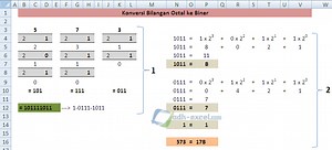 Konversi Bilangan Octal ke Heksadesimal Dalam Excel